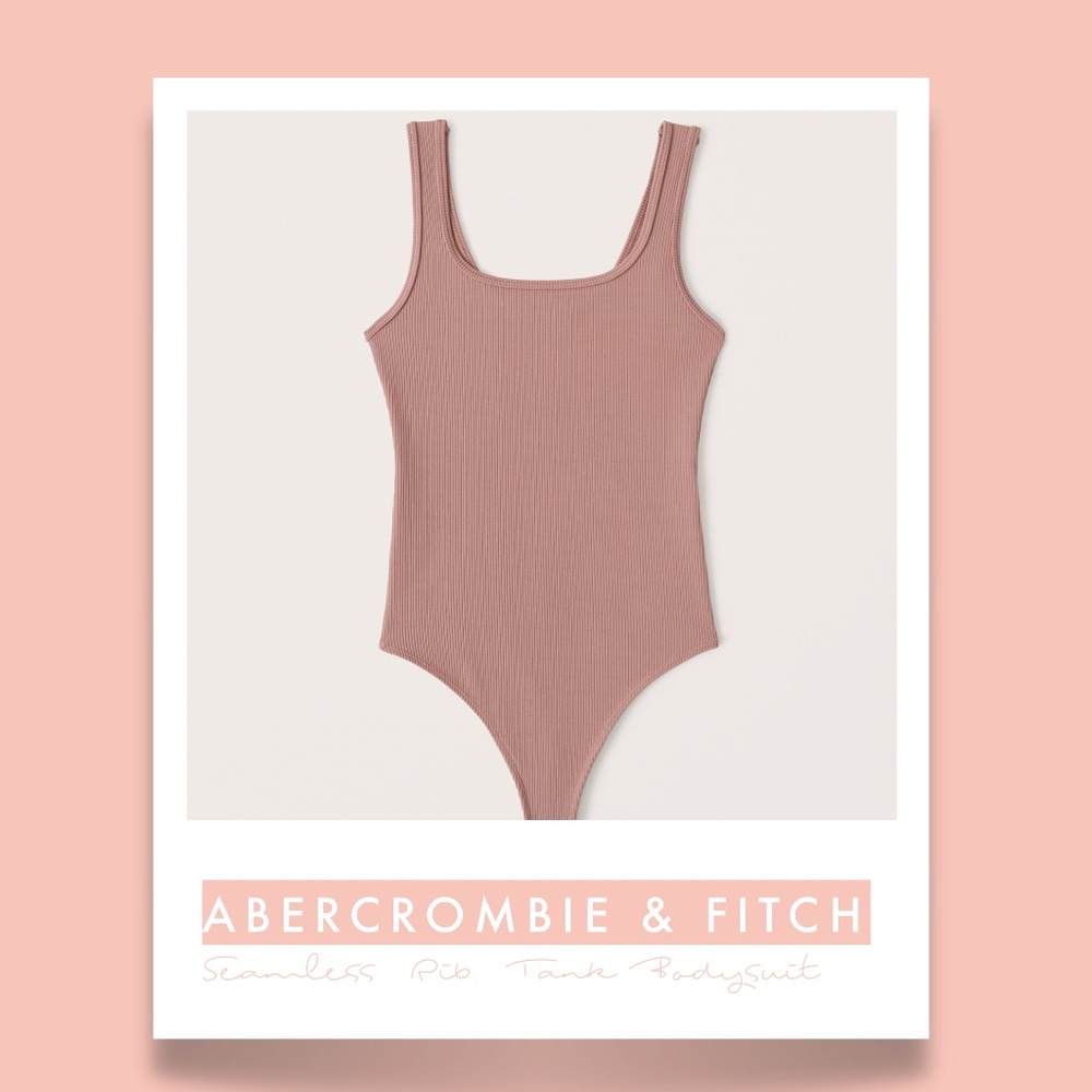 ABERCROMBIE & FITCH - 90s Seamless Ribbed Tank Bodysuit - NWT